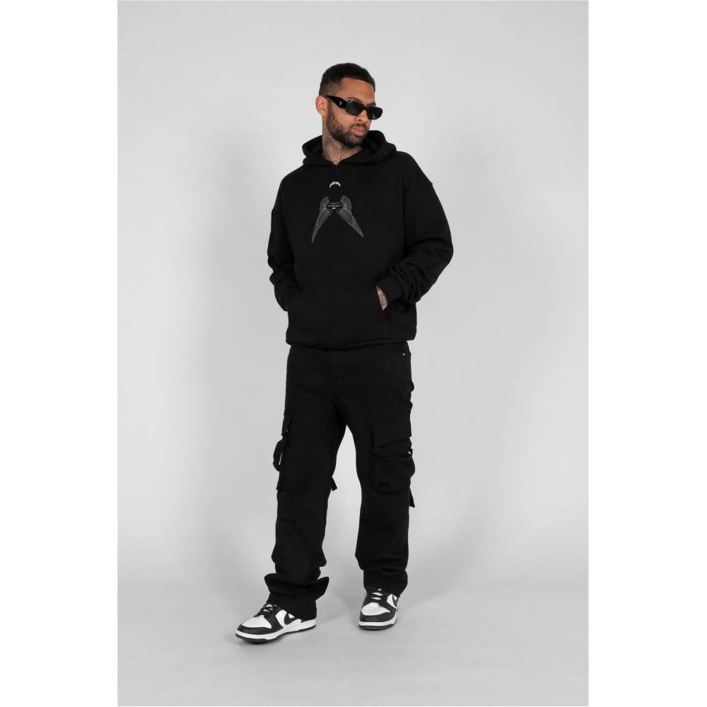 MJ GONZALES - HIGHER THAN HEAVEN V.5 with Ultra Heavy Hoodie/trui - Zwart